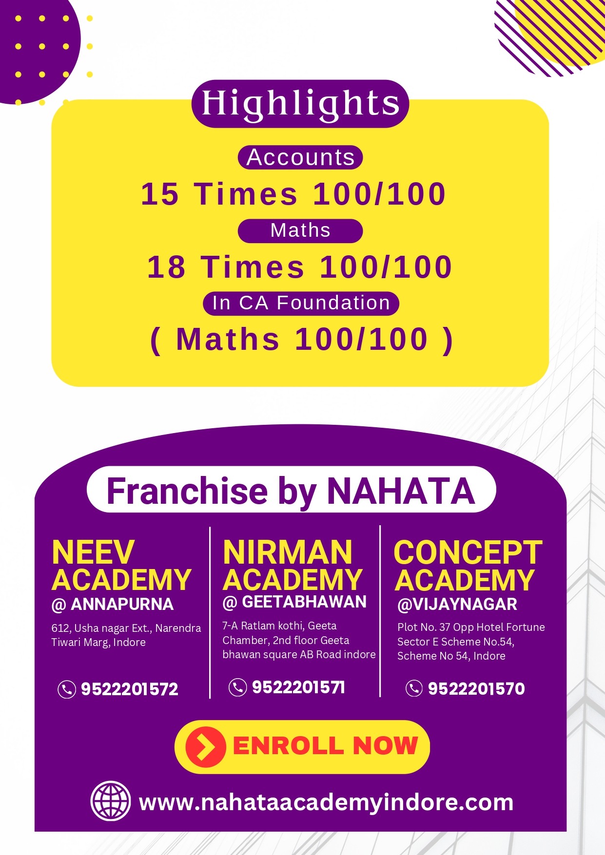 Best CA Course Coaching Classes in Indore & Central India